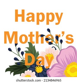 Happy mother day vector image. 