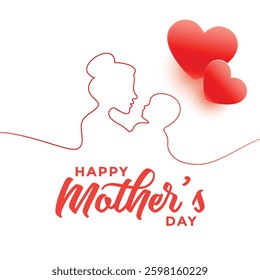 happy mother day vector template