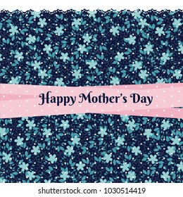 Happy mother days floral pattern