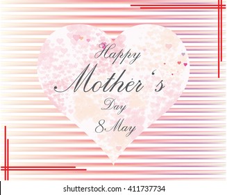 Happy mother 's day background.
Vector illustration.
