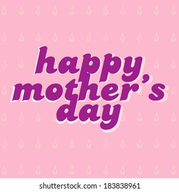 Happy Mothers Day Stock Vector (Royalty Free) 183838961 | Shutterstock