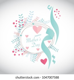 Happy Mother's Day Arabic Calligraphy Background