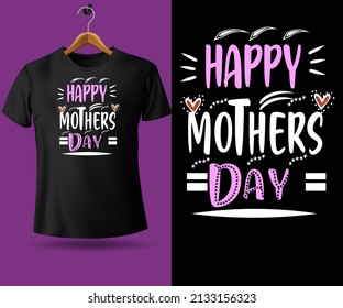 happy mother's day awesome mother's day typography t shirt design