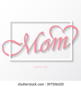 happy mother's day background, can be use for greeting card, wedding invitation card, woman card and valentines's day card. can be add text.  vector illustration