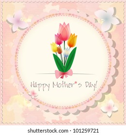 Happy Mother`s Day background or card.