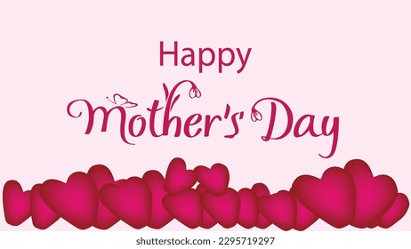 happy mothers day background design. lovely happy mothers day celebrated background.pink mothers day love background.