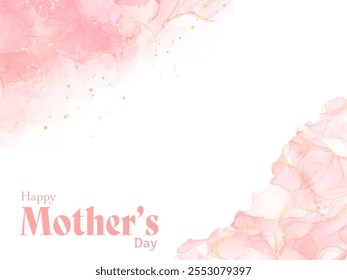 Happy mothers day background design with text calligraphy