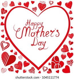 Happy Mothers Day Background Vector Illustration
