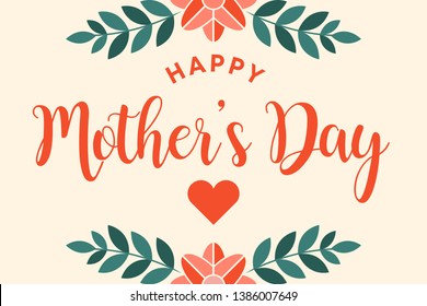 Happy Mother's Day Background - Vector