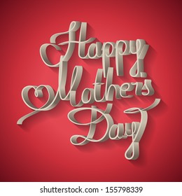 Happy Mothers Day Background - Vector Illustration, Graphic Design Editable For Your Design.