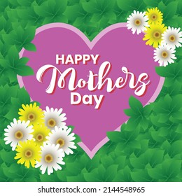 happy mothers day background vector 