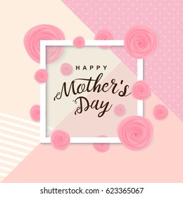 Happy mother's day background. Vector illustration.