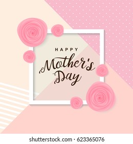 Happy mother's day background. Vector illustration.