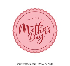 Happy Mother's Day Badge, Badge Design, Happy Mothers day, Happy Mother day, Mother Day, Mom, I love you Mom, You are the best, Best Mom, Thankyou Mom, Badge, Editable, Badge, Editable Template, Love