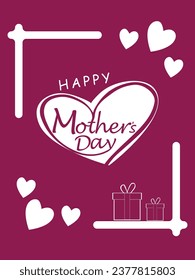 Happy Mother's Day. banner, Greeting card, poster