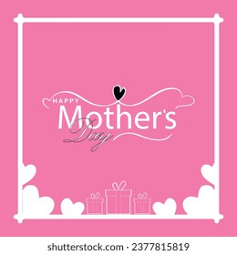 Happy Mother's Day. banner, Greeting card, poster