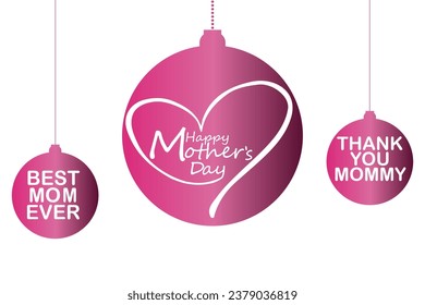 Happy Mother's Day. banner, Greeting card, poster
