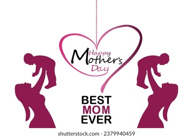 Happy Mother's Day. banner, Greeting card, poster