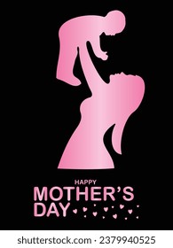 Happy Mother's Day. banner, Greeting card, poster