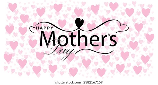 Happy Mother's Day. banner, Greeting card, poster