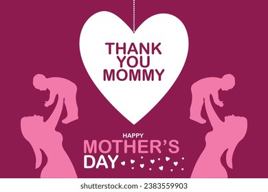 Happy Mother's Day. banner, Greeting card, poster