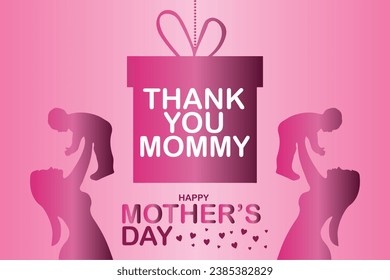 Happy Mother's Day. banner, Greeting card, poster