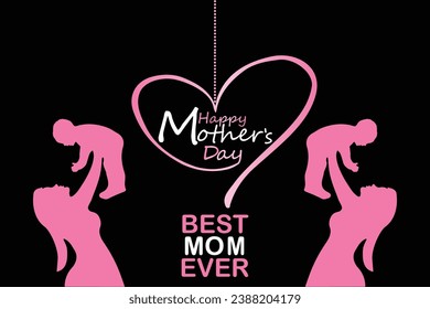 Happy Mother's Day. banner, Greeting card, poster