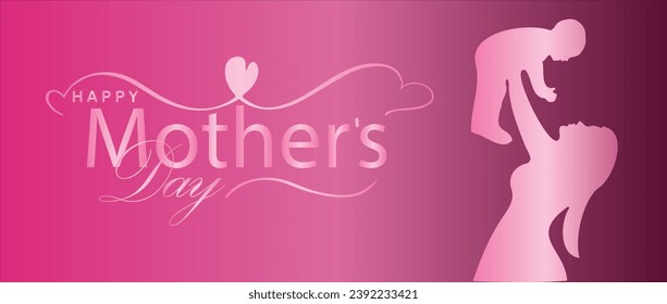 Happy Mother's Day. banner, Greeting card, poster