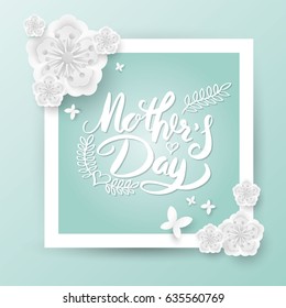 Happy Mother's Day banner. Vector illustration.