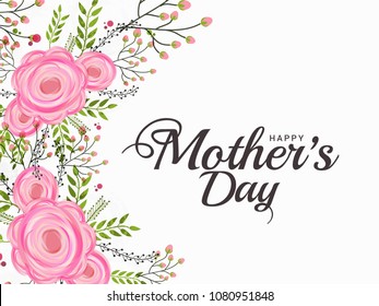 Happy Mothers Day Beautiful Greeting Card Background.