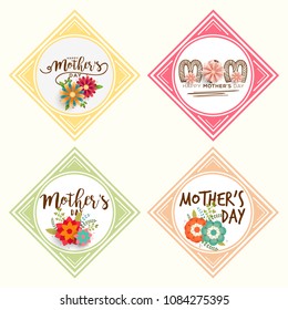 Happy Mothers Day Beautiful Greeting Card Background.