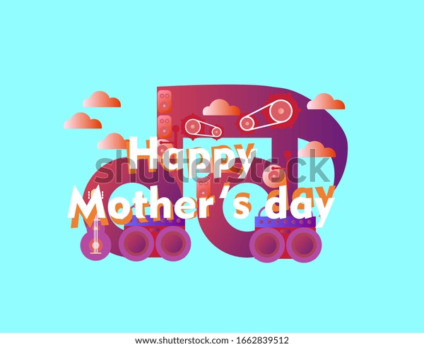 Happy Mothers Day Beautiful Greeting Card Stock Vector Royalty Free 1662839512 Shutterstock