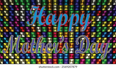 Happy Mother's Day, Best Mom, vector background, illustration