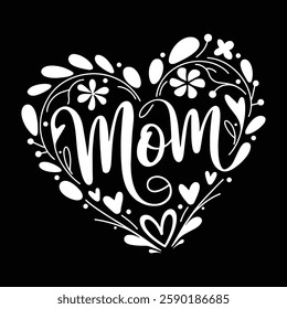 Happy Mother's Day, Best Mom Ever, Mom, Mom Baby, Cute Mom, Mother Life, Flower Mama, Motherhood, Funny Mother's Day, Vector Collection for Poster, Mug Apparel, and Clothing Print