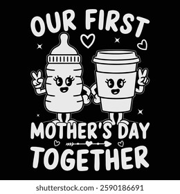 Happy Mother's Day, Best Mom Ever, Mom, Mom Baby, Cute Mom, Mother Life, Flower Mama, Motherhood, Funny Mother's Day, Vector Collection for Poster, Mug Apparel, and Clothing Print