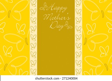 Happy Mother's Day butterfly card in vector format.