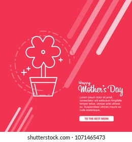 Happy Mother's Day Calligraphy Background