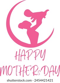 Happy Mother's Day Calligraphy Background, Eps File