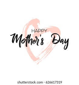 Happy Mother's Day Calligraphy Background. Design for flyer, card, invitation.