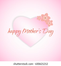 Happy Mother's Day Calligraphy Background. Greeting Card