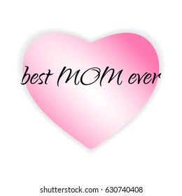 Happy Mother's Day Calligraphy Background. Greeting Card