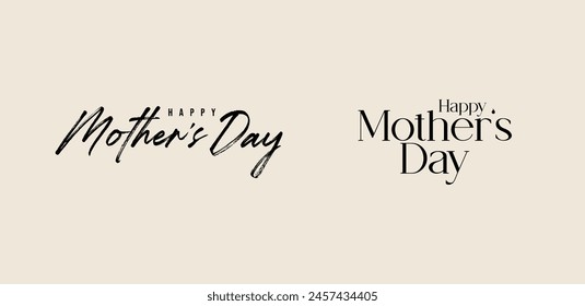 Happy Mother's Day calligraphy, lettering for social media banner