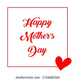 Happy Mother's day calligraphy text design vector vintage