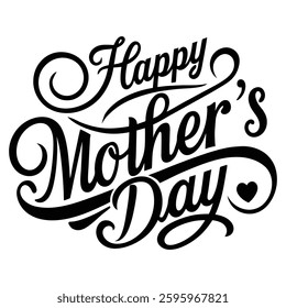 happy mother's day calligraphy typography t shirt design