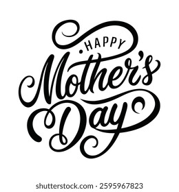 happy mother's day calligraphy typography t shirt design