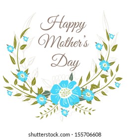 Happy mothers day card design. vector illustration
