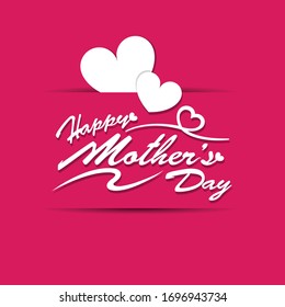 Happy mothers day card design.