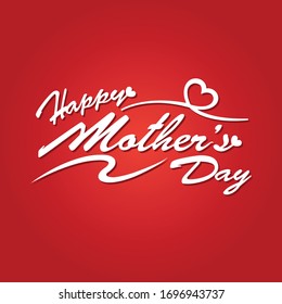 Happy mothers day card design.