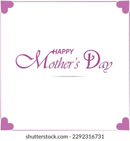 happy mothers day card design template