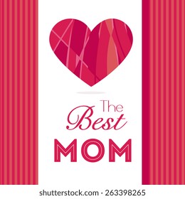 Happy mothers day card design, vector illustration.